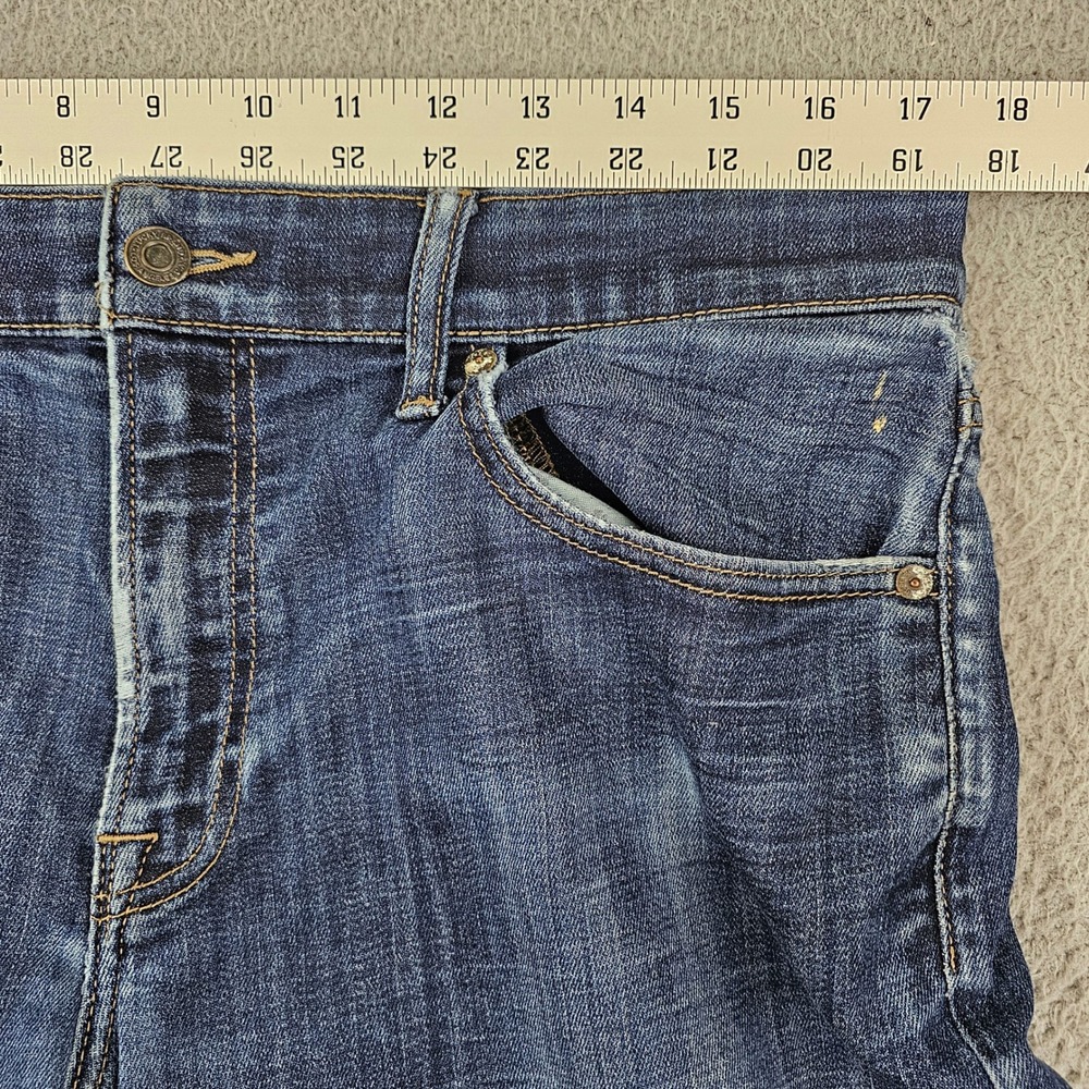 Lucky Brand 221 Straight Jeans Mens 35/30 Dark Wash Coolmax Stretch Denim - Picture 7 of 9